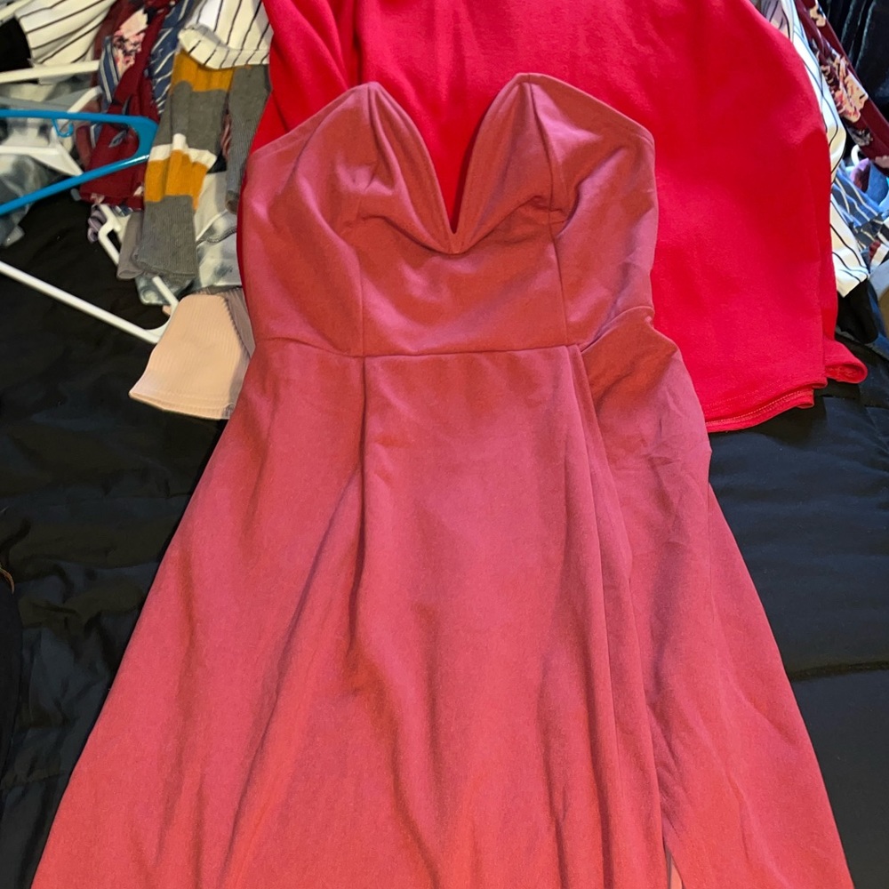 Thrifted Strapless “Prom Dress”. Size L.